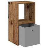 Bedside Table 2 pcs Old Wood 35 x 32 x 68.5 cm Engineered Wood 8000641