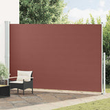 Patio Retractable Side Awning 220x500 cm Brown 313432