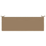 2-Piece Bench Cushions SOEST 2 pcs 100% Polyester Taupe 949423