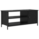 TV Cabinet Black Oak 100 x 40 x 45 cm Engineered Wood 879479