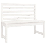 4 Piece Garden Dining Set White Solid Wood Pine 3154696