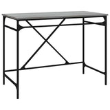 Desk Grey Sonoma 100x50x75 cm Engineered Wood and Iron 826722