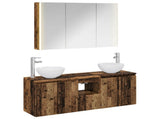Bathroom Cabinet Set 4 pcs Old Wood Engineered Wood 3406349