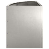 Corner Planter Silver 30 x 30 x 35 cm Stainless steel 883658