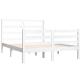 Bed Frame without Mattress White Solid Wood Pine 120x190 cm Small Double 3104977