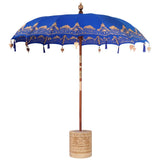 Balinese Parasol Blue 215 x 215 x 260 cm Cotton and solid wood 3356894
