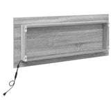 Mirror with Mirror Grey Sonoma 90 x 8.5 x 37 cm Engineered Wood 822818