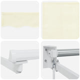 Retractable Awning Cream 4 x 2 m 100% Polyester and Aluminium 3418924