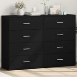 Sideboards 2 pcs Black 60x31x84 cm Engineered Wood 3276582