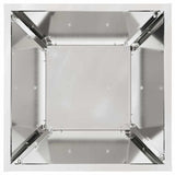 Pillar Planter 2 pcs Silver 35 x 35 x 73 cm 873849