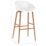 ZNTS Bar Chairs 4 pcs White 248165
