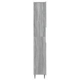 Bathroom Cabinet with Open Shelf ZWOLLE Grey Sonoma 896381