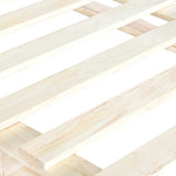Bed Frame without Mattress with Headboard 140x200 cm Solid Wood 3281570