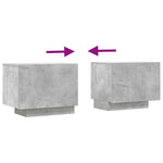 TV Cabinet Concrete Grey 100x35x40 cm Engineered Wood 804440