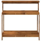 Outdoor Potting Bench 111.5 x 48.5 x 107 cm Solid Acacia Wood 903086