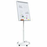 Magnetic Whiteboard Grey and White 62 x 62.5 x 197 cm EPS 42019278