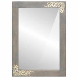 Bathroom Mirror with Mirror Grey 70 x 50 x 2.5 cm 4018803