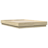 Bed Frame without Mattress Sonoma Oak 150x200 cm King Size 3209851