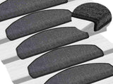 Stair Mats 20 pcs 65x24x4 cm Anthracite Half Round Large 3365789
