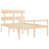 Senior Bed without Mattress 140x200 cm Solid Wood 3195351
