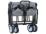 Folding Hand Trolley Manual Grey 94 x 53 x 99 cm Oxford Cloth 42020660