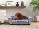 Dog Sofa Bed for XS-Sized Dogs, Cat Sofa with Soft Cushion, Pet Chair Lounge with Washable Cover, T3398P349668