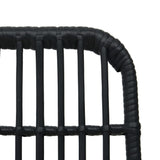 3 Piece Bistro Set Poly Rattan Black 48585