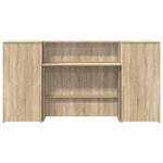 Reception Desk Sonoma Oak 200x50x103.5 cm Engineered Wood 3324216