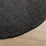 ZNTS Shaggy Rug PAMPLONA High Pile Modern Anthracite Ø 280 cm 375205