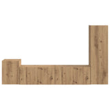TV Cabinet Set Wall-mounted 4 pcs Artisan Oak Engineered Wood 3409005