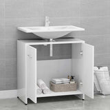 Bathroom Cabinet White 60x33x61 cm Engineered Wood 802570