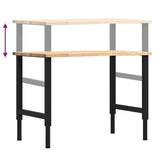 Workbench 100x60x cm Solid Wood Oak 3309695