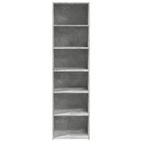 Highboard Concrete Grey 50x41x185 cm Engineered Wood 3281683