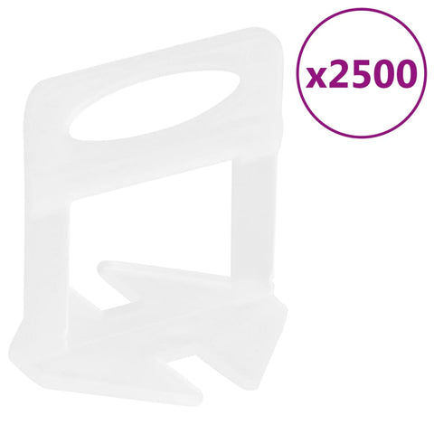 Tile Levelling Clips 2500 pcs 2 mm 155278