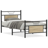 Bed Frame without Mattress Sonoma Oak 80x200 cm Engineered Wood 4106801
