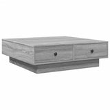 Coffee Table Grey Sonoma 90x90x28 cm Engineered Wood 848092