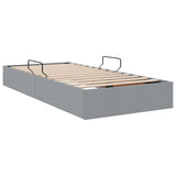 Storage Bed with Headboard Light Grey 90 x 190 cm Fabric 3370043