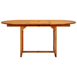 Garden Dining Table x80x75 cm Solid Acacia Wood 316567