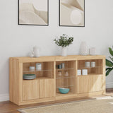 Sideboard with LED Lights Sonoma Oak 162x37x67 cm 3209032