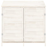 Garden Shed White 102x52x112 cm Solid Wood Fir 152183