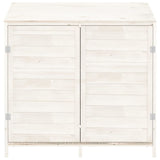 Garden Shed White 102x52x112 cm Solid Wood Fir 152183