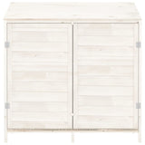 152183 Garden Shed White 102x52x112 cm Solid Wood Fir