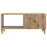 Coffee Table Artisan Oak 90 x 50 x 40 cm Engineered Wood 894274