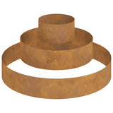 Garden Planter Brown 120 x 120 x 20 cm Weathering Steel 873661