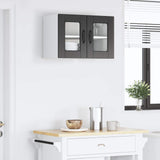 Wall Glass Cabinet PORTO Black 60 x 31 x 40 cm Engineered Wood 885317