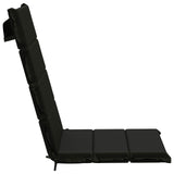 High Back Chair Cushion GEMERT 2 pcs 100% Polyester Black 946056