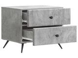 Bedside Cabinet 2 pcs Concrete Grey 43 x 34.5 x 47.5 cm 895452
