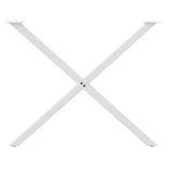 Dining Table Legs X-Shaped 2 pcs White 90x cm Steel 4012925