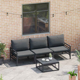 Garden Sofa Set Anthracite Steel 3378963