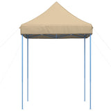 ZNTS Foldable Party Tent Pop-Up Beige 200x200x306 cm 4004983